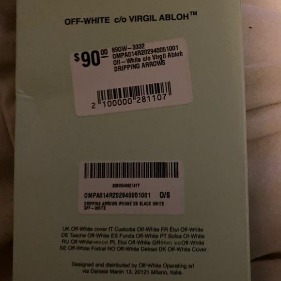 Brand new OffWhite IPhone XS case - Picture 2 of 3
